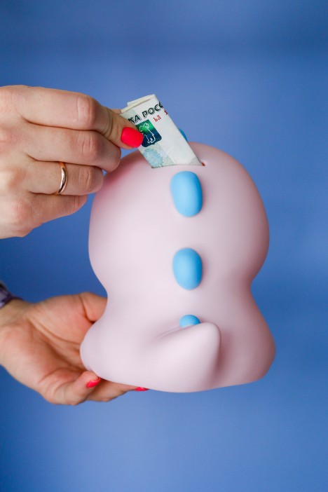 Копилка «Smile dino», pink 