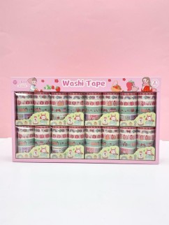 Набор декоративного скотча 10 шт. &quot;Food stories&quot;, bunny, шоу-бокс 8 шт.