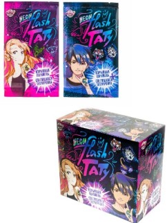 Взрывная карамель со светящейся татуировкой «Neon flash тату», 48шт.