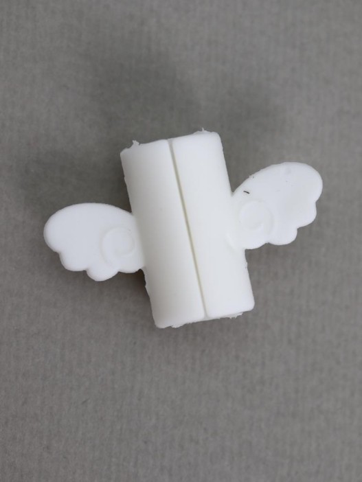 Защитная насадка для провода iLikeGift "Wings", white 