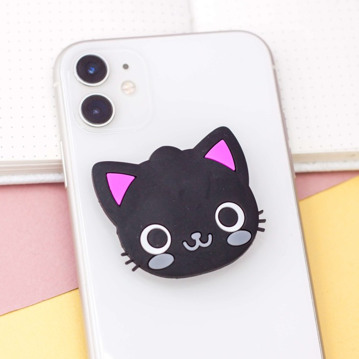 Попсокет "Cat", black 