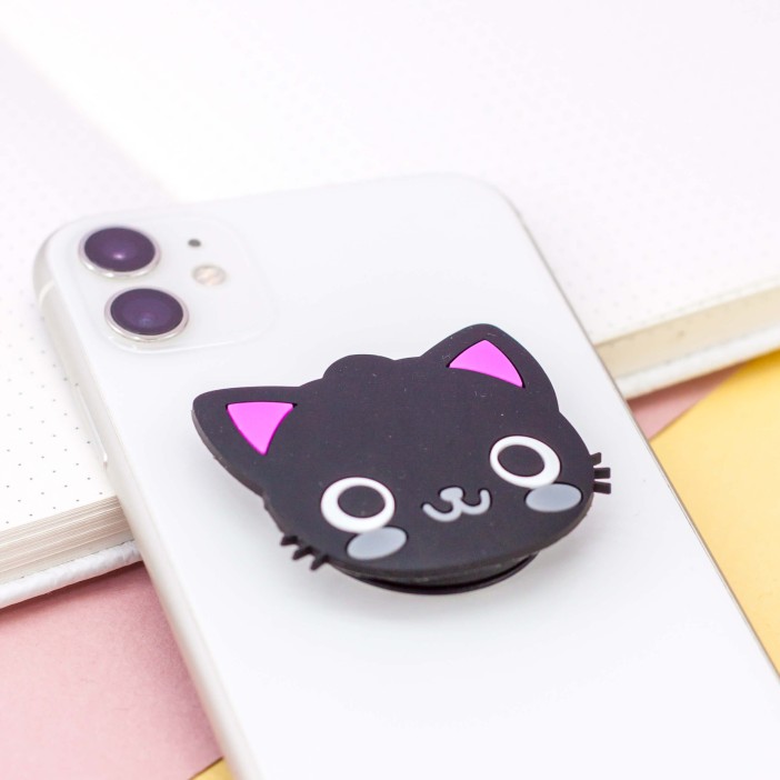 Попсокет "Cat", black 