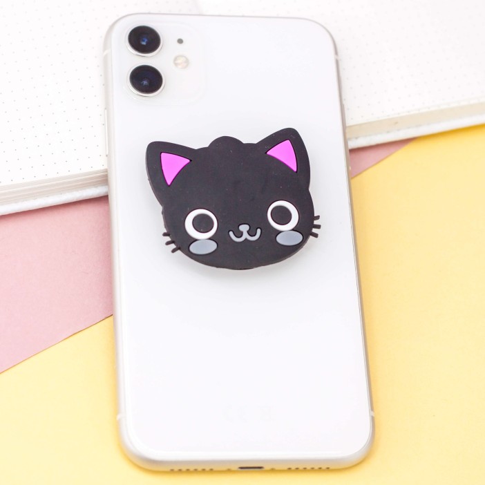 Попсокет "Cat", black 