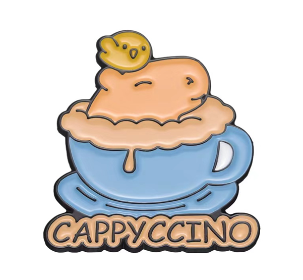 Значок металлический iLikeGift &quot;Cappyccino&quot; 