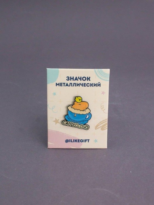 Значок металлический iLikeGift &quot;Cappyccino&quot; 