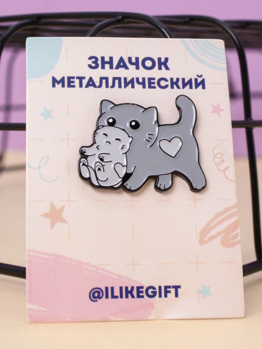 Значок металлический iLikeGift &quot;Kitty&quot; 
