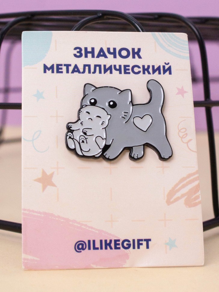 Значок металлический iLikeGift "Котенок"