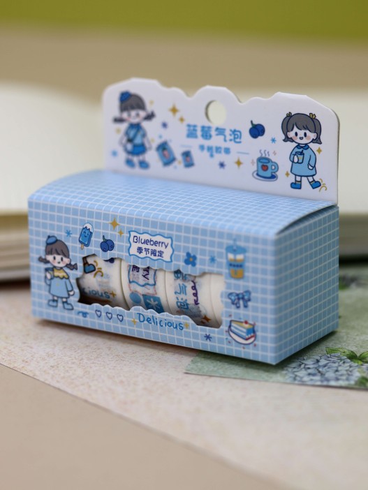 Набор декоративного скотча «Fruit friend», blue 