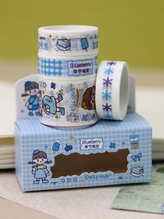 Набор декоративного скотча «Fruit friend», blue 