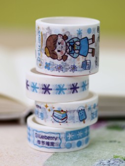 Набор декоративного скотча «Fruit friend», blue