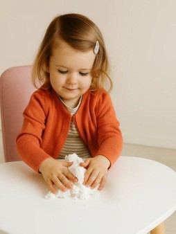 Кинетический пластилин "Zephyr", Белый (150гр)