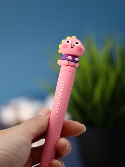 Зубная щётка для взрослых iLikeGift &quot;Cuteosaur&quot;, pink (21 см) 
