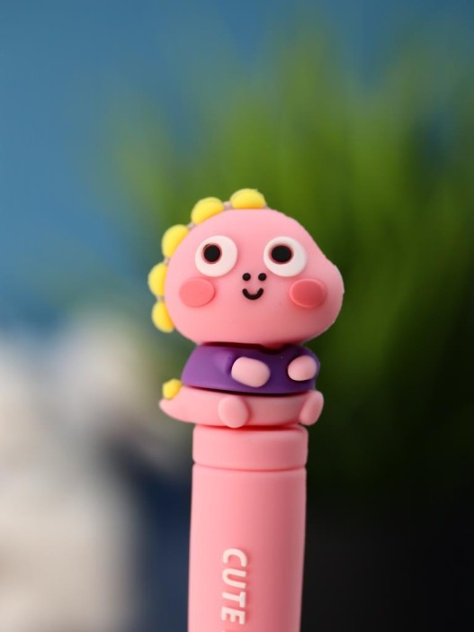 Зубная щётка для взрослых iLikeGift &quot;Cuteosaur&quot;, pink (21 см) 