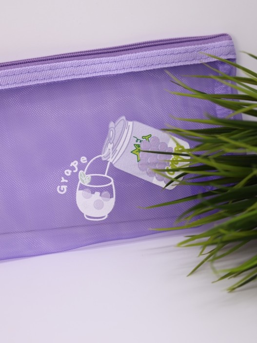 Пенал &quot;Grape soda&quot;, purple (21*11 см) 