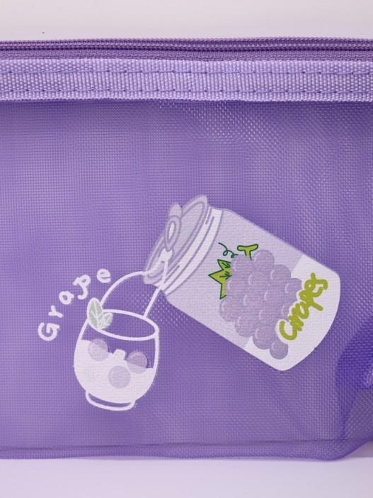 Пенал &quot;Grape soda&quot;, purple (21*11 см) 