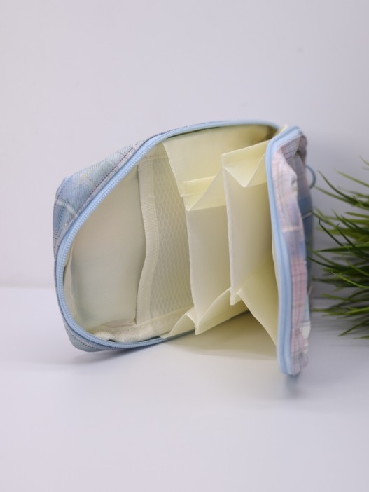 Пенал, косметичка &quot;Plaid&quot;, blue 