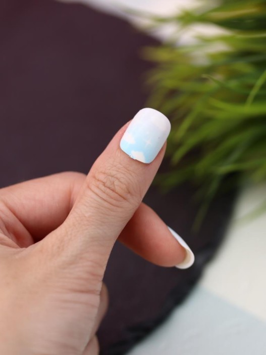 Накладные ногти GIRLY «Sea ​​wave», 12 шт., с клеевыми пластинами 