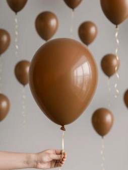 Набор воздушных шаров 10 шт. "Timeless", coffee (25 см)