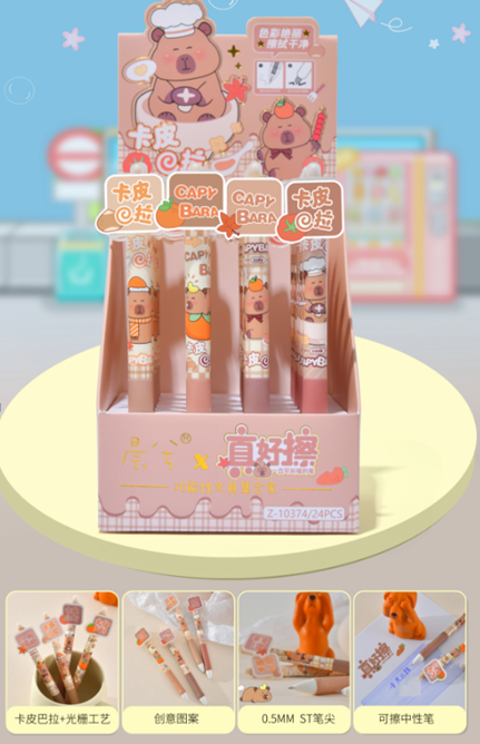 Ручка пиши-стирай "Life Capy", mix 