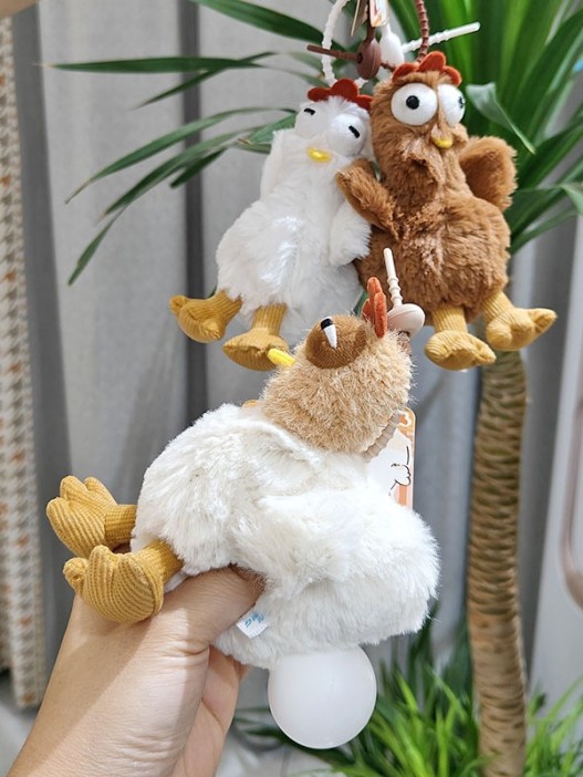 Плюшевый брелок &quot;Laying hens&quot;, white 