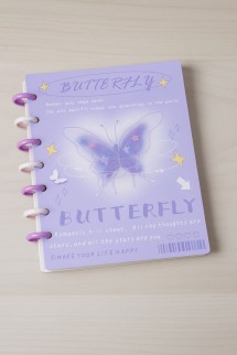 Фотоальбом - биндер для карт "Purple butterfly", 20 страниц(19,5*23,5 см)