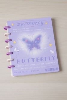 Фотоальбом - биндер для карт "Purple butterfly", 20 страниц(19,5*23,5 см)
