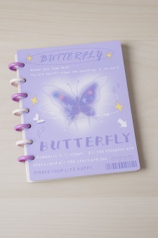 Фотоальбом - биндер для карт "Purple butterfly", 20 страниц(19,5*23,5 см)