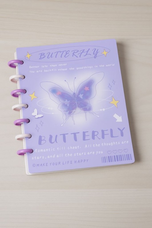 Фотоальбом - биндер для карт "Purple butterfly", 20 страниц(19,5*23,5 см) 