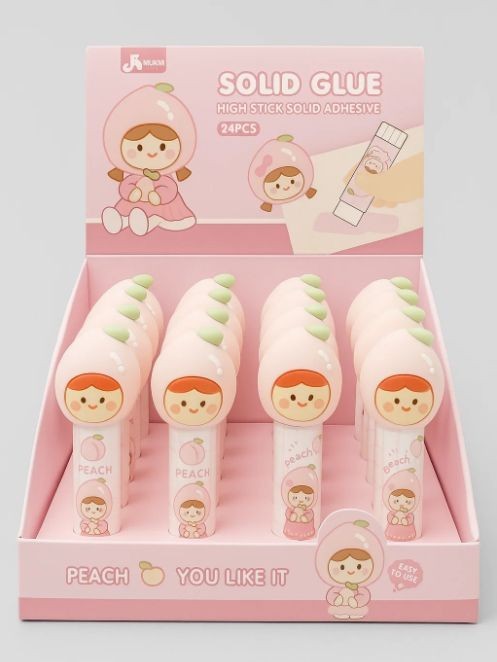 Клей канцелярский &quot;Berry&quot;, mix (9 г), шоу-бокс 24 шт 