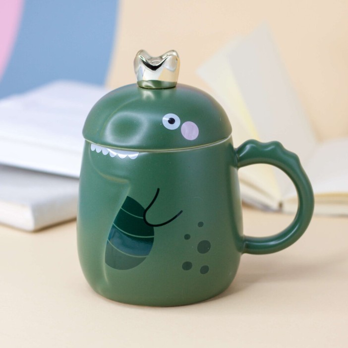 Кружка "Dinosaur with crown", green (500ml) 