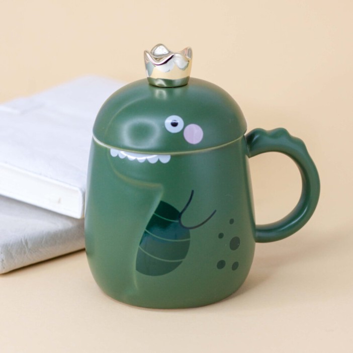 Кружка "Dinosaur with crown", green (500ml) 