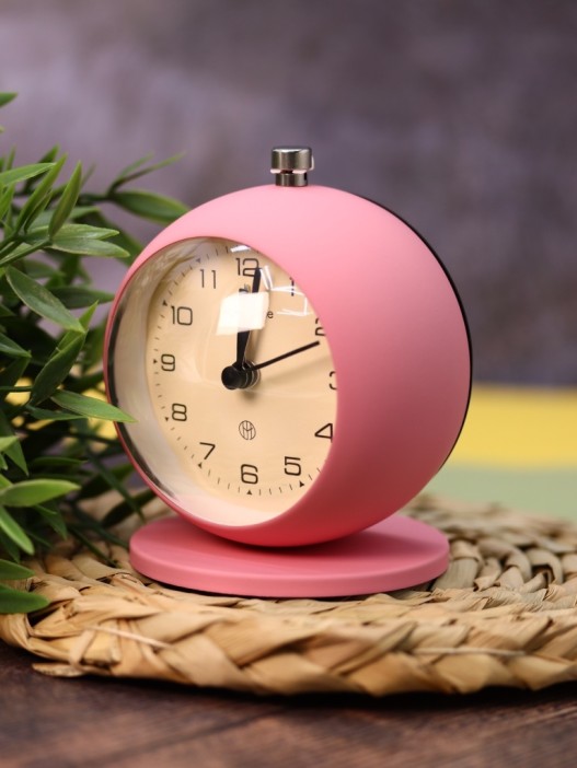 Часы-будильник «Clock UFO», pink (12х10,1 см) 