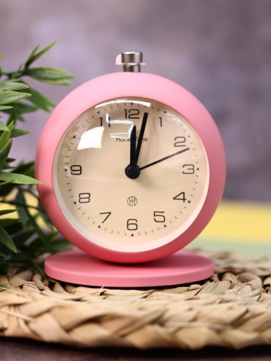 Часы-будильник «Clock UFO», pink (12х10,1 см) 