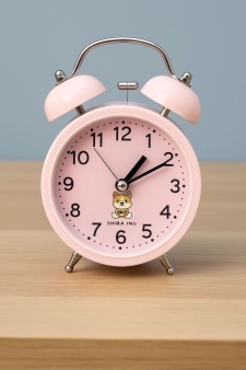 Часы-будильник "Shiba-inu", pink