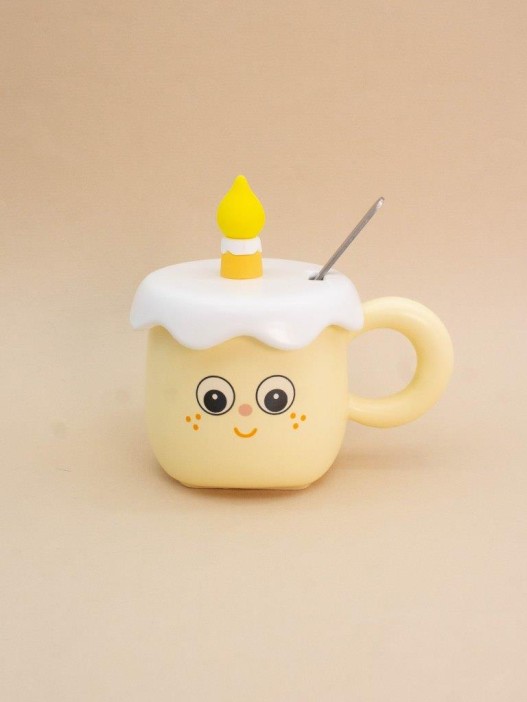 Кружка «Сake emotions», yellow (400 ml) 