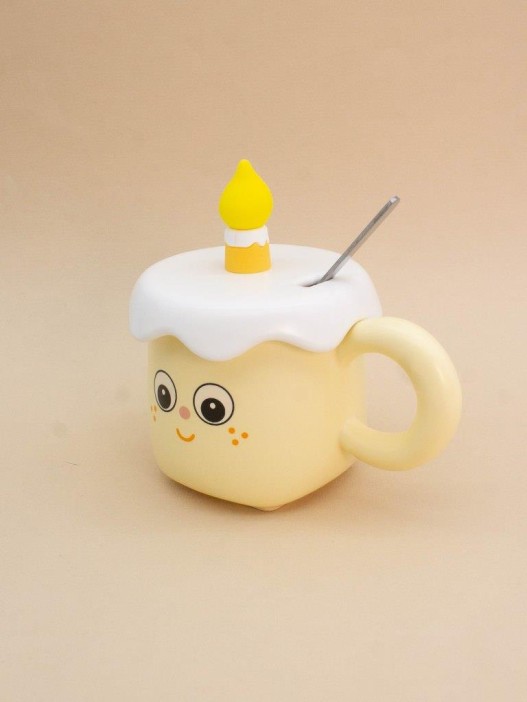 Кружка «Сake emotions», yellow (400 ml) 