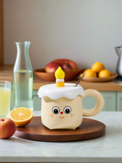 Кружка «Сake emotions», yellow (400 ml)