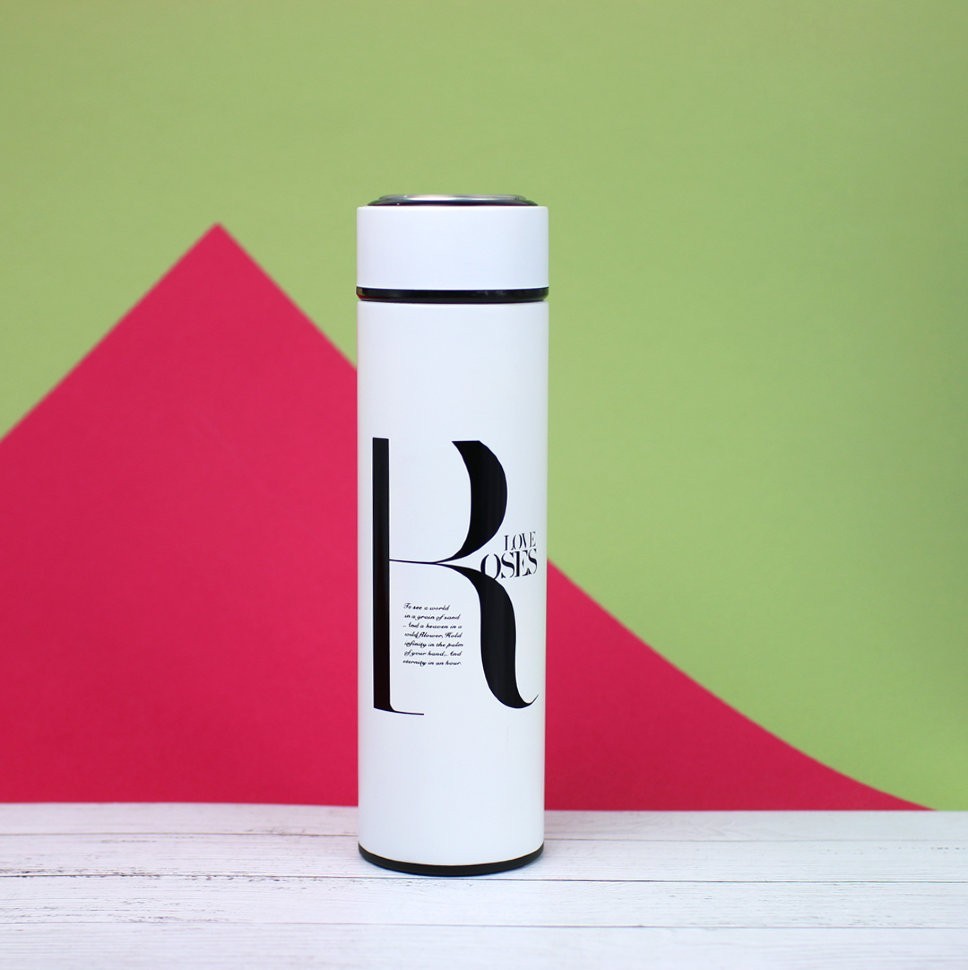 M-2762W Термос "Roses love", white (400ml)