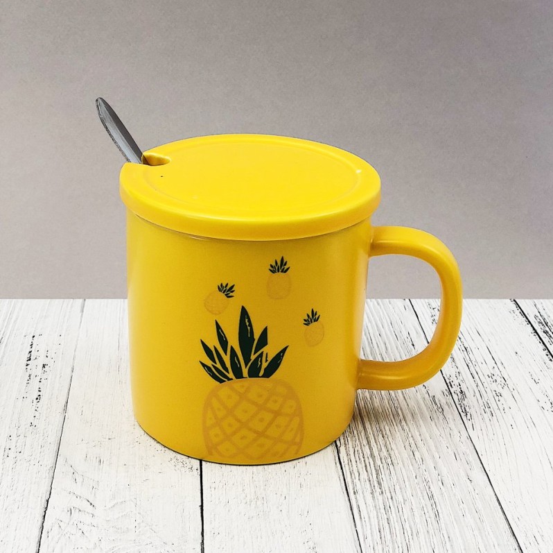Кружка &quot;Pineapple&quot;, yellow (380ml) 