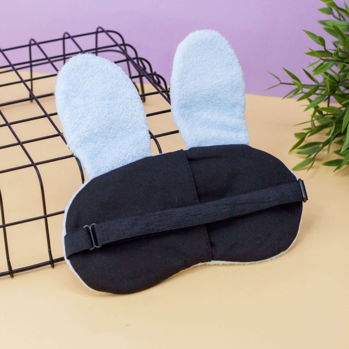 Маска для сна гелевая "Face rabbit", blue 
