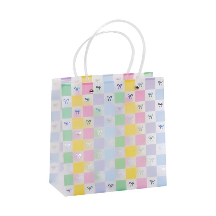 Пакет подарочный прозрачный «Transparent hose», bows (22*21,5*10) 