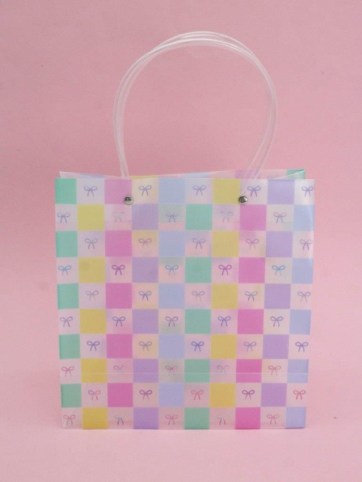 Пакет подарочный прозрачный «Transparent hose», bows (22*21,5*10) 