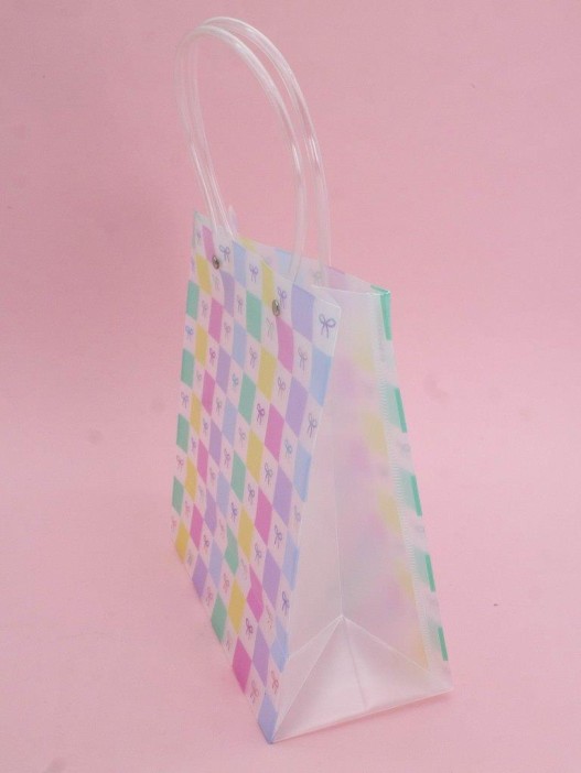 Пакет подарочный прозрачный «Transparent hose», bows (22*21,5*10) 