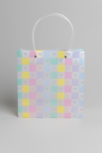 Пакет подарочный прозрачный «Transparent hose», bows (22*21,5*10)