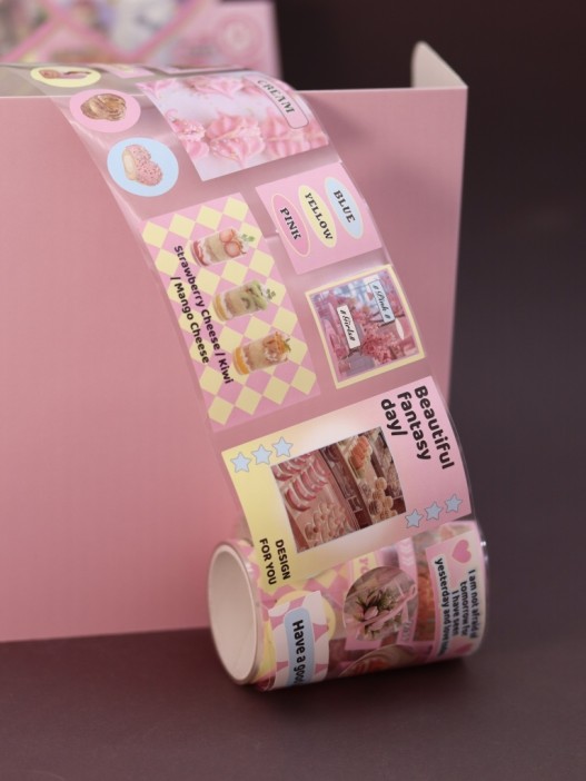 Набор наклеек &quot;Little cute things&quot;, pink (7,2см*2м) 