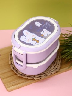 Ланчбокс &quot;Cute bunny&quot;, purple, 2000 ml