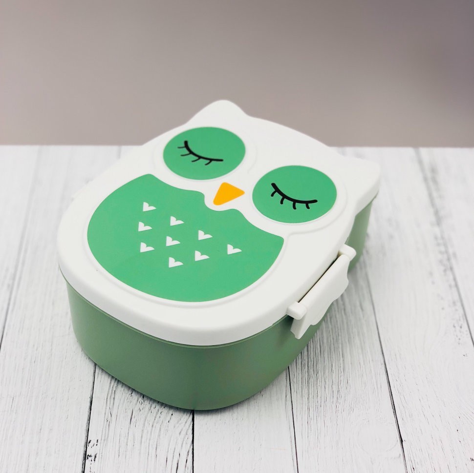 Ланчбокс OWL, зеленая