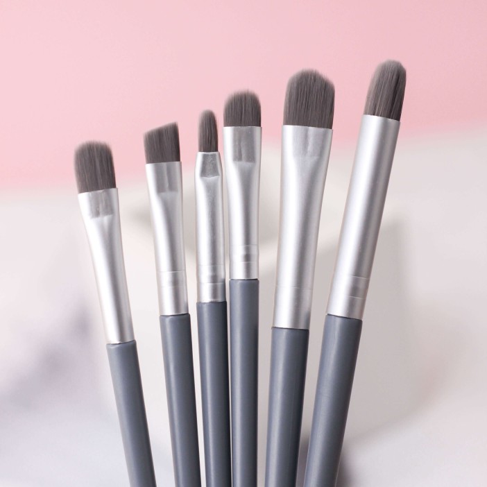 Набор кистей для макияжа "Top", 9 кистей, grey 