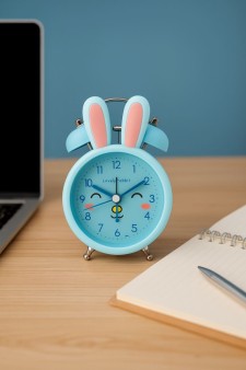 Часы-будильник «Cute rabbit», blue