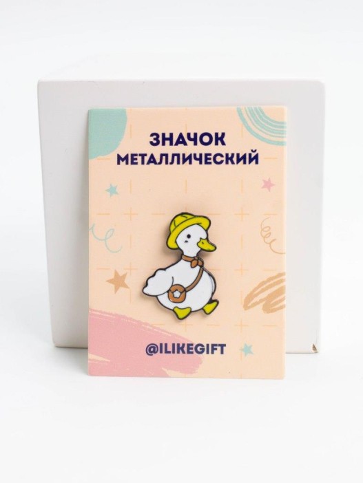 Значок металлический iLikeGift &quot;Duck hat&quot; 